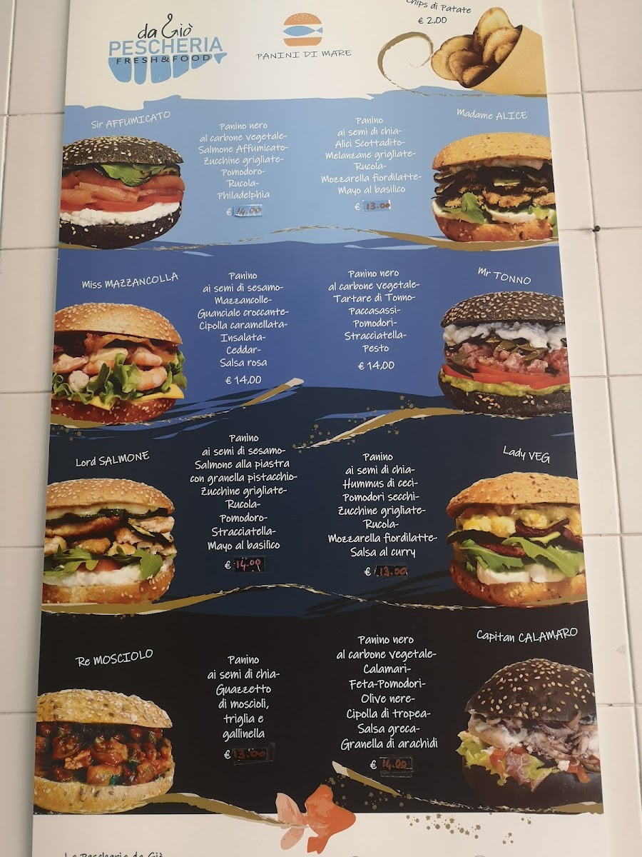 Menu La Pescheria Da Giò. Panini Di Mare!-6