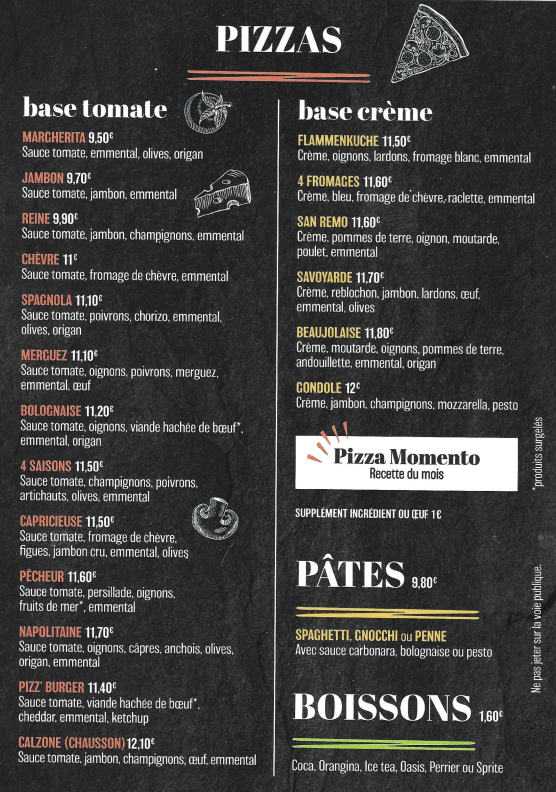 Menu La Petite Italie-2