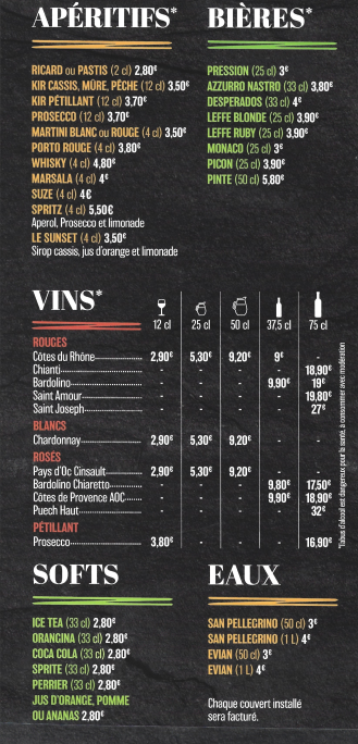 Menu La Petite Italie-5