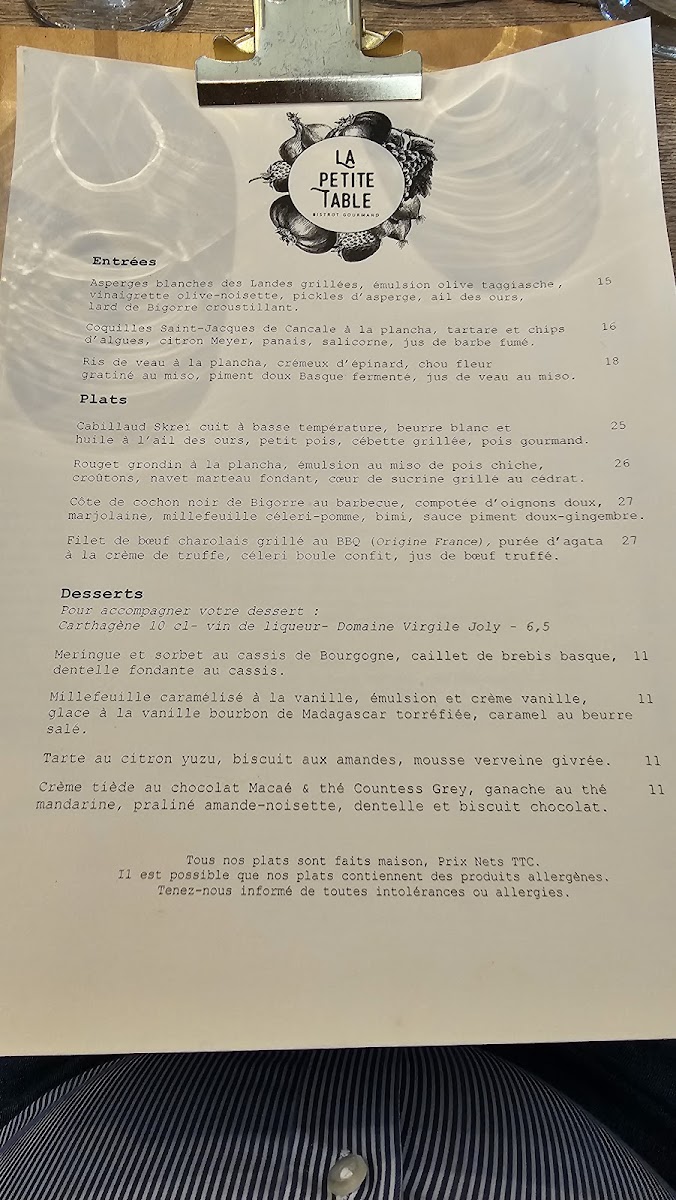 Menu La Petite Table Capbreton-5