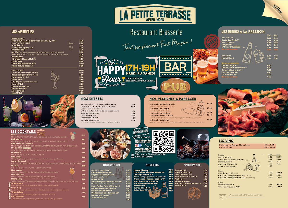Menu La Petite Terrasse Restaurant-Brasserie-1