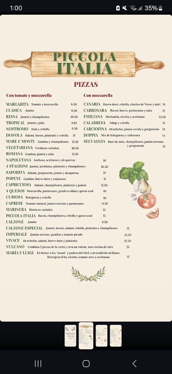 Menu La Piccola Italia-1