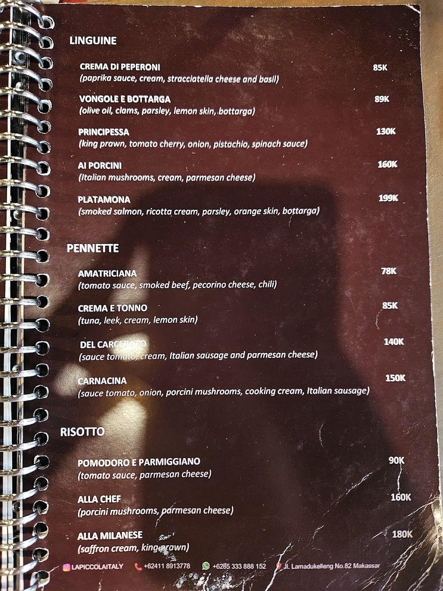 Menu La Piccola Italy - Makassar-2