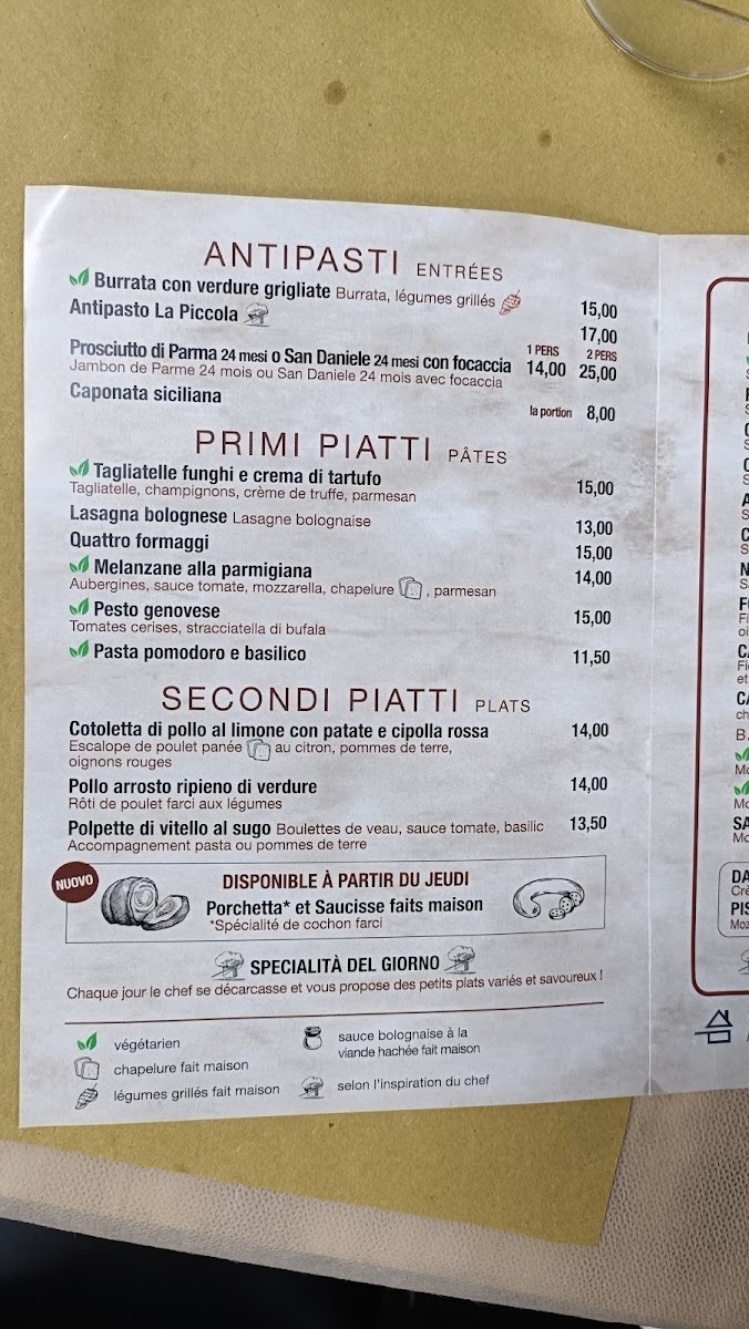 Menu La Piccola-1