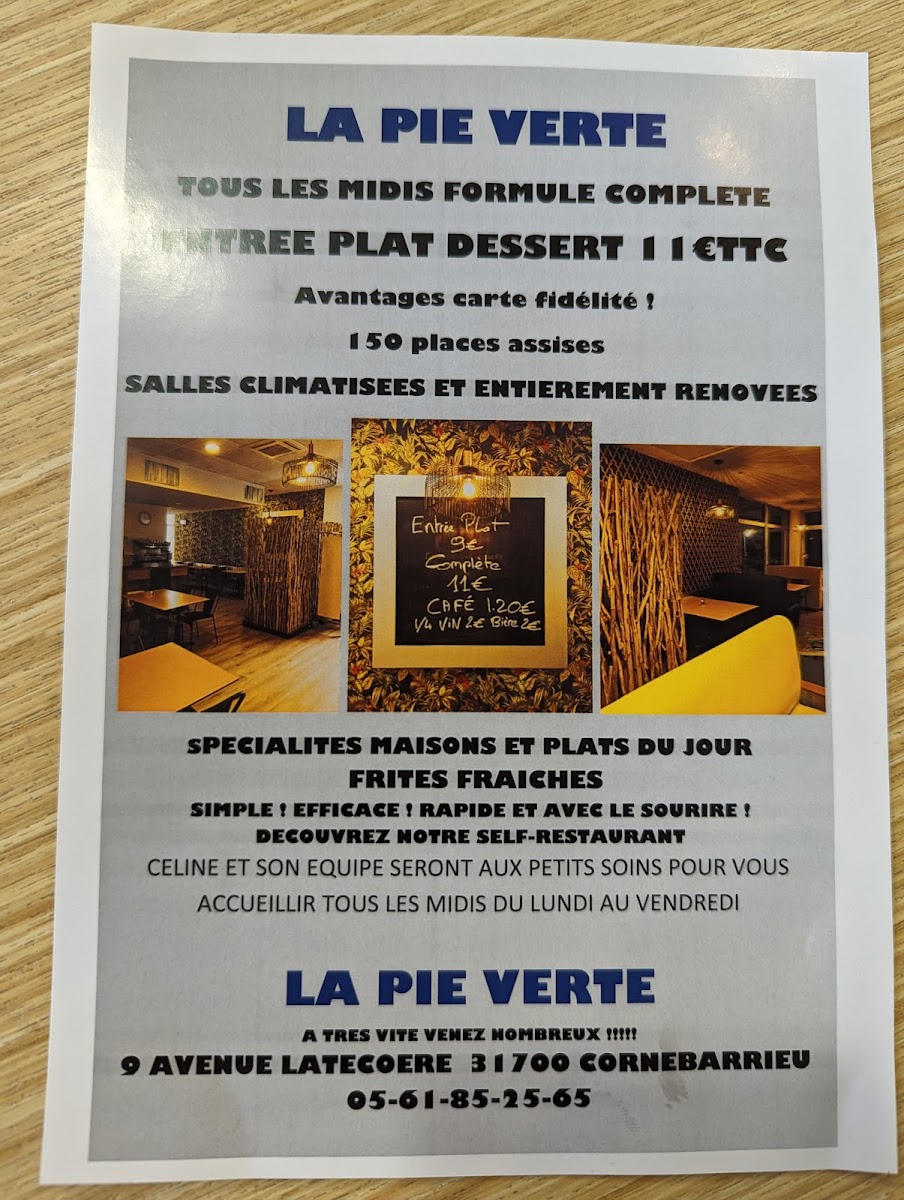 Menu La Pie Verte-1