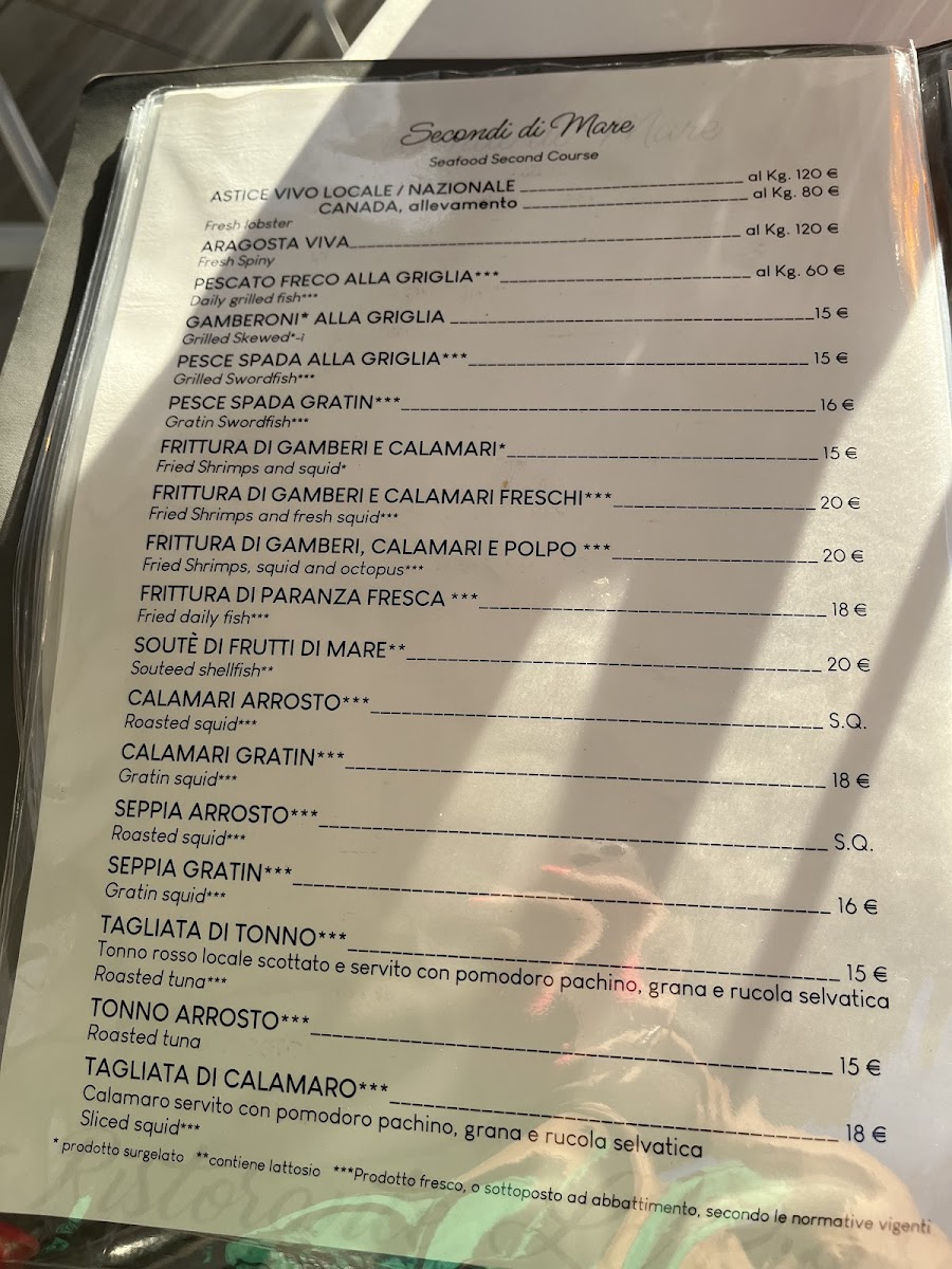 Menu La Piovra Da Anna Maria Ristorante-2