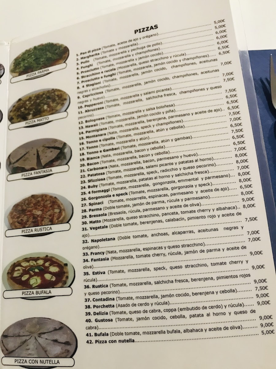 Menu La Pizza Di Andre-7