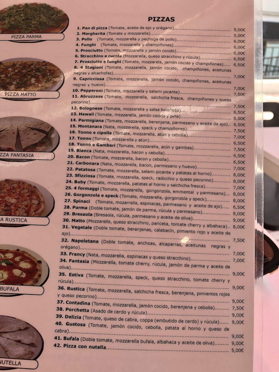 Menu La Pizza Di Andre-8