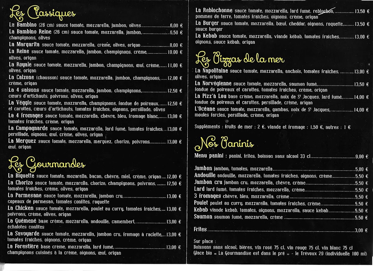 Menu La Pizz'à Lou-1