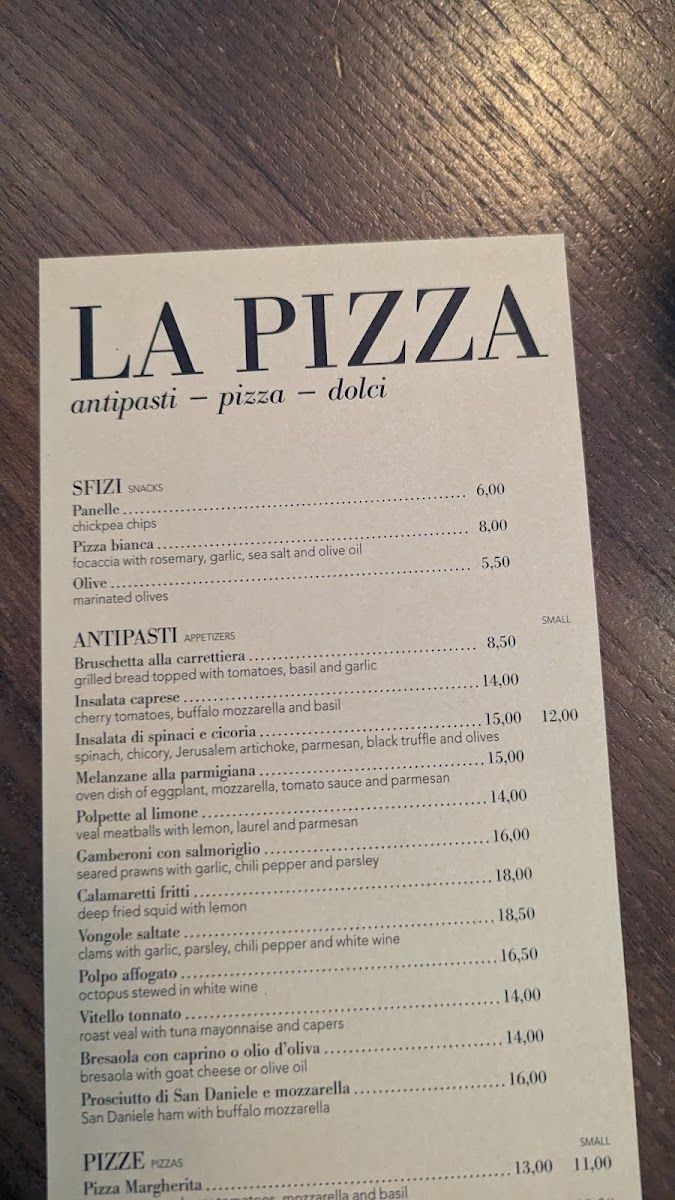 Menu La Pizza Noord-4