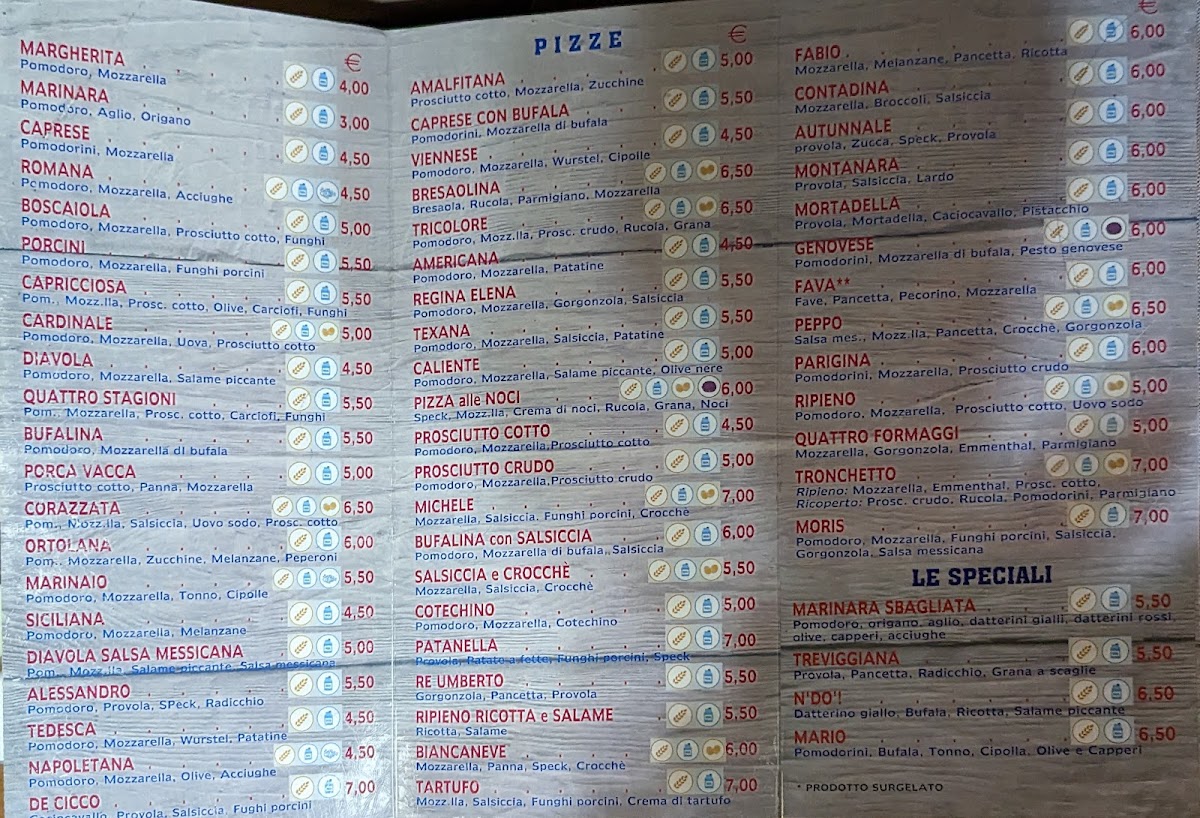 Menu La Pizzeria Del Viale-2
