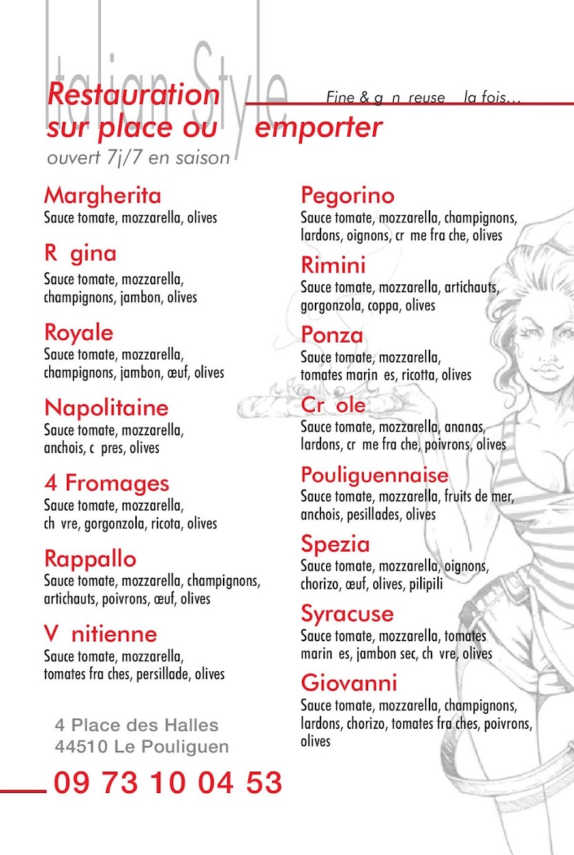 Menu La Pizzeria Des Halles-6