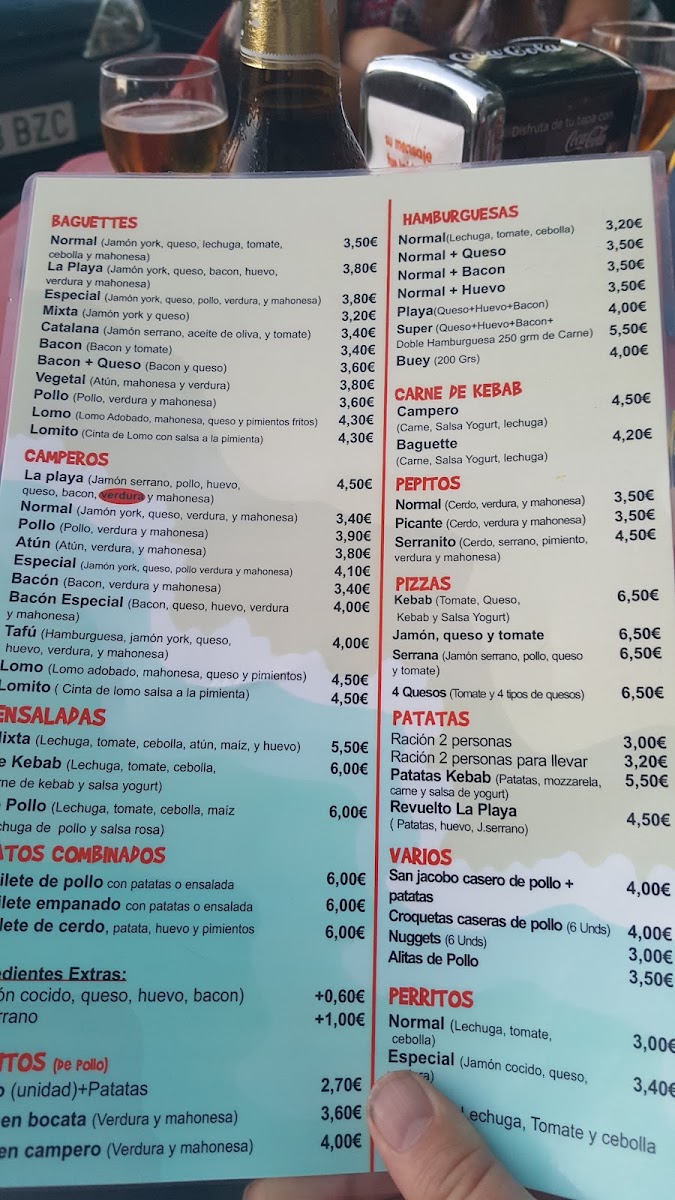 Menu La Playa Burguer Restaurant-6