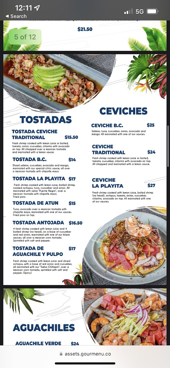 Menu La Playita Seafood-2