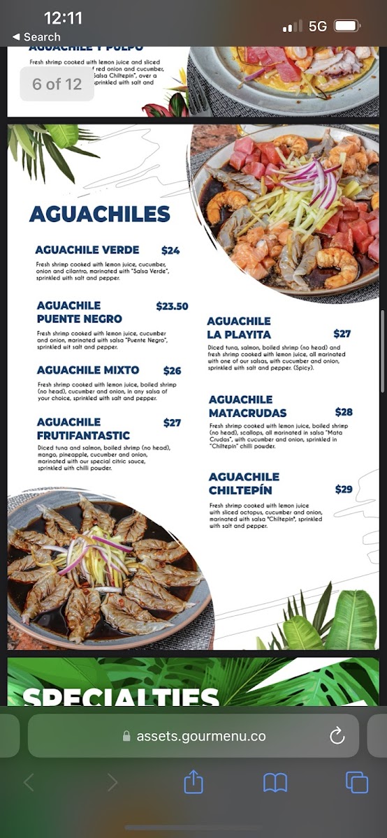 Menu La Playita Seafood-6