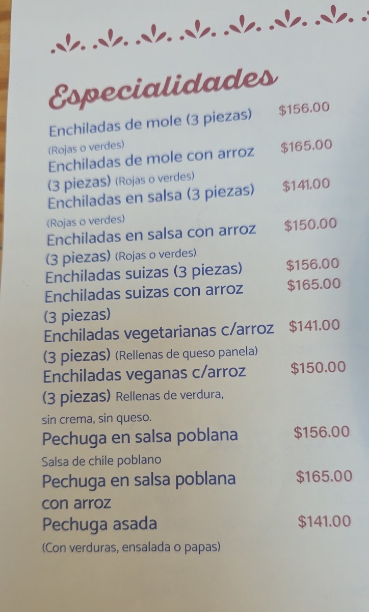 Menu La Poblanita Tacubaya-6