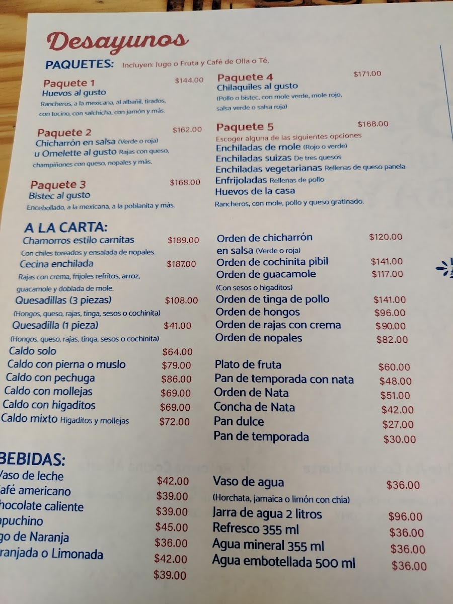 Menu La Poblanita Tacubaya-9