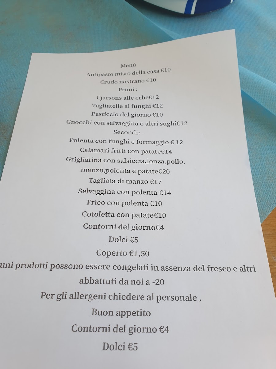 Menu La Polse Di San Pieriristorante E Camere-2