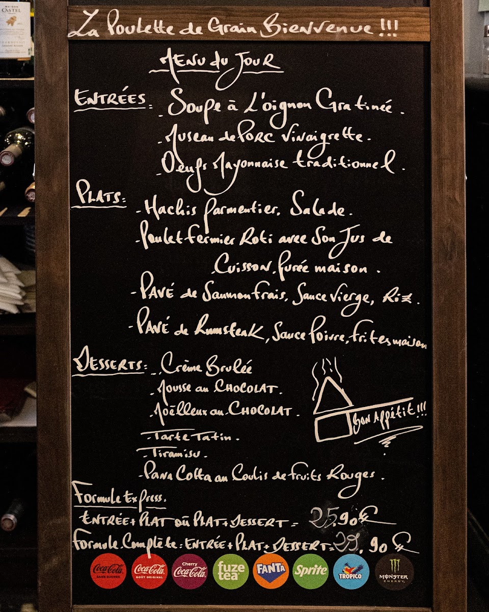 Menu La Poulette De Grain-1