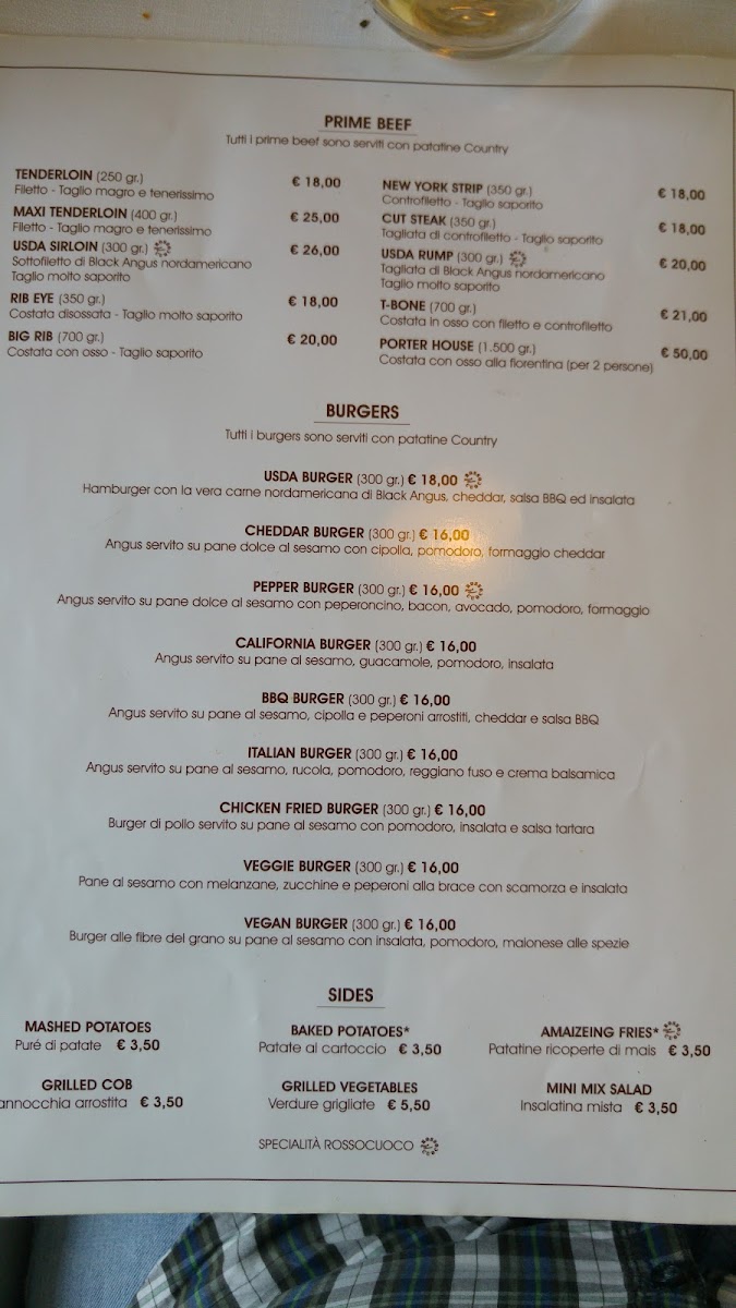 Menu La Prateria Steakhouse & Sports Bar-2