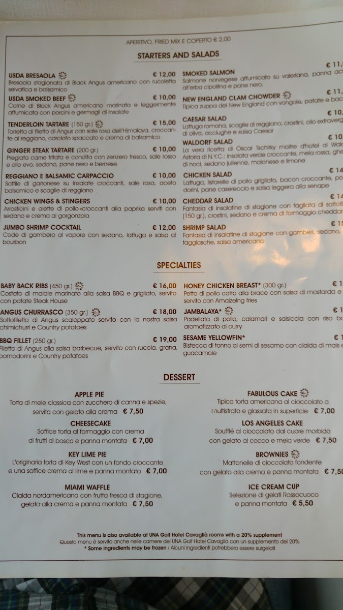 Menu La Prateria Steakhouse & Sports Bar-4