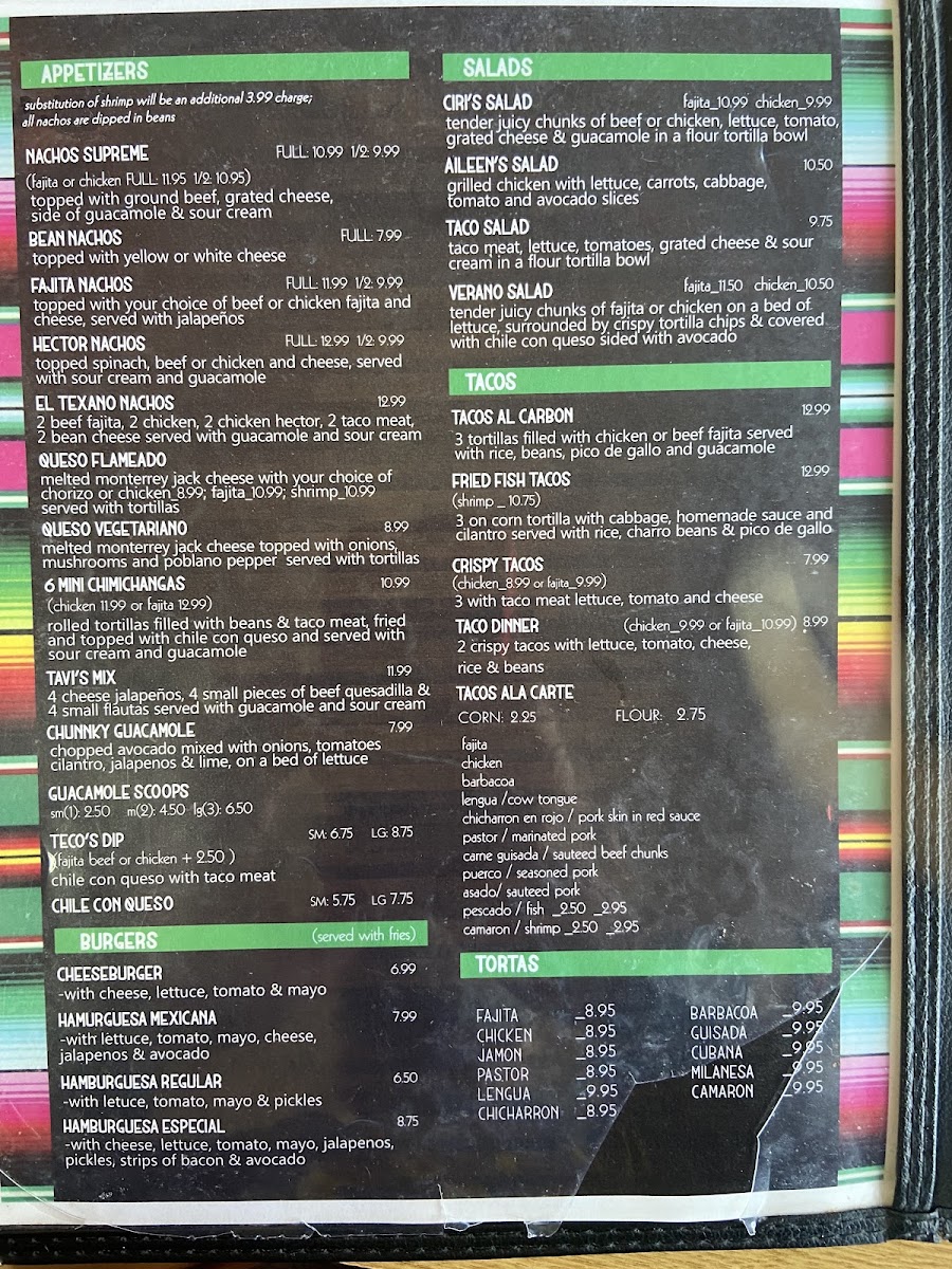 Menu La Presa Mexican Restaurant-3