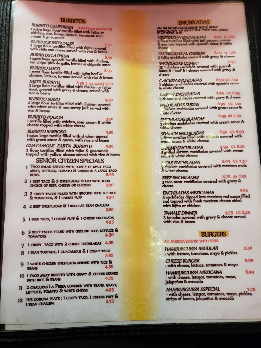 Menu La Presa Mexican Restaurant-8