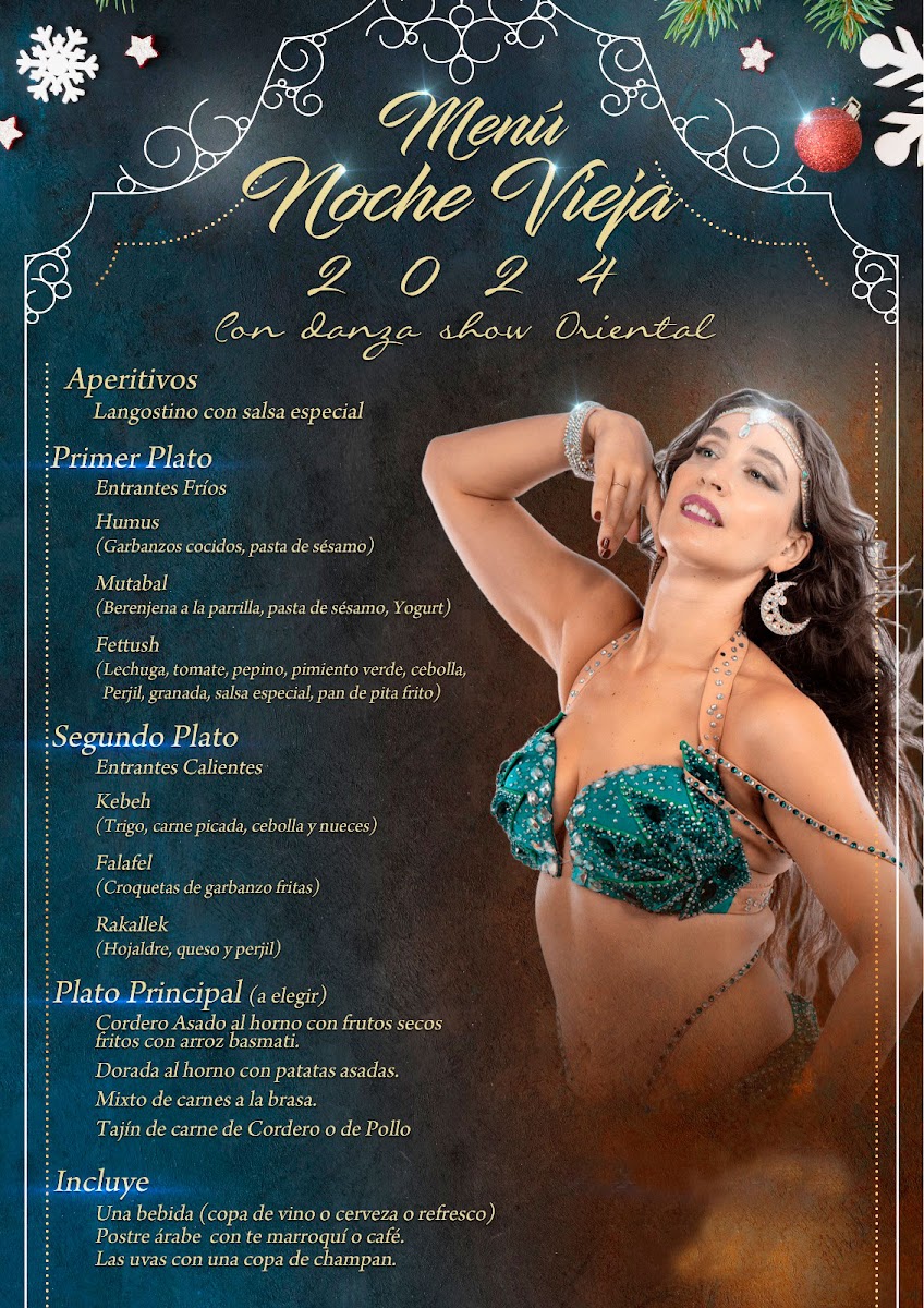 Menu La Princesa Árabe-1
