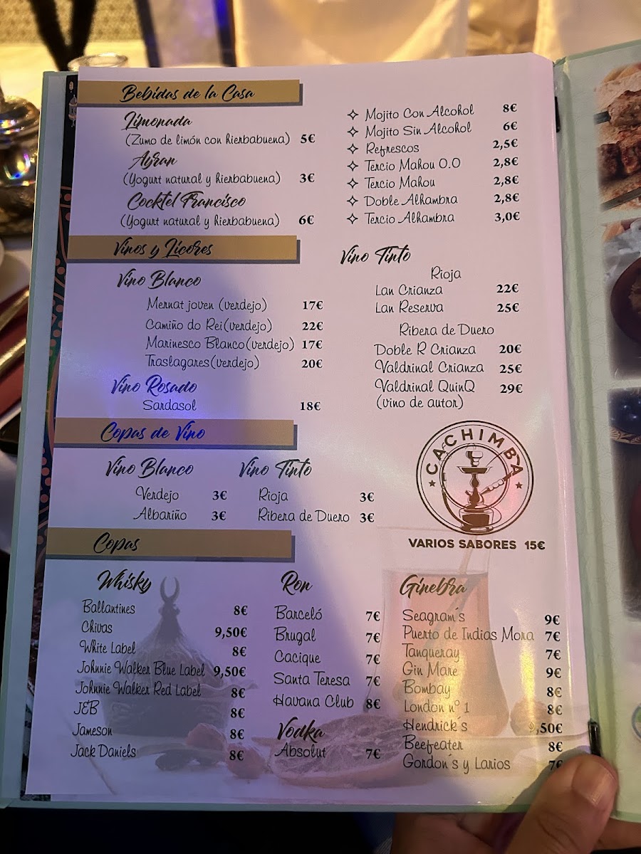Menu La Princesa Árabe-10