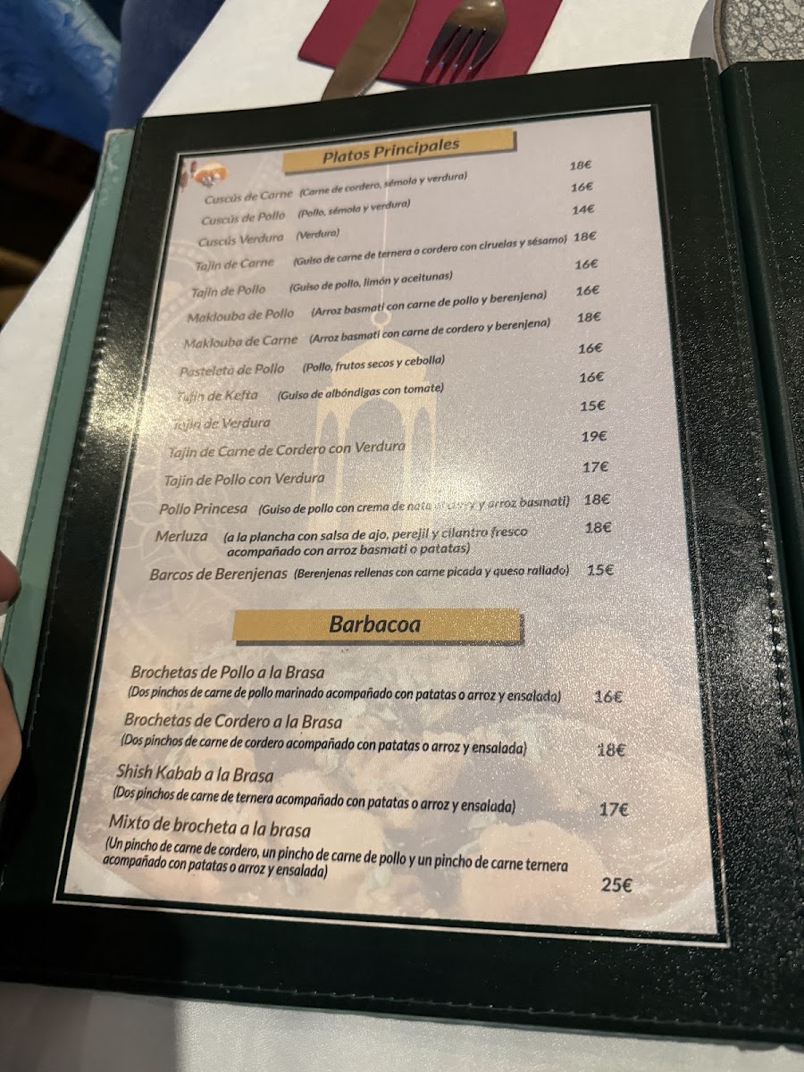 Menu La Princesa Árabe-6