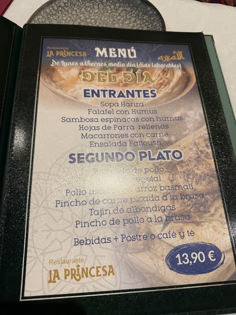 Menu La Princesa Árabe-8