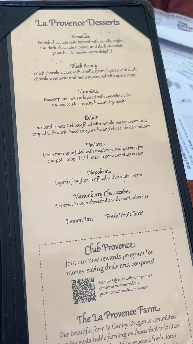 Menu La Provence Boulangerie & Patisserie-9