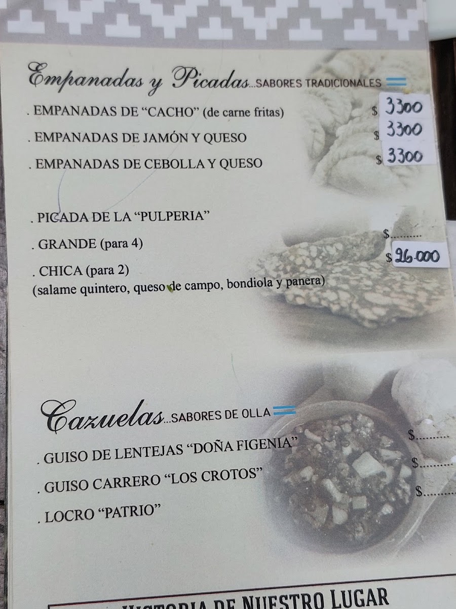 Menu La Pulpería De Cacho Di Catarina-3