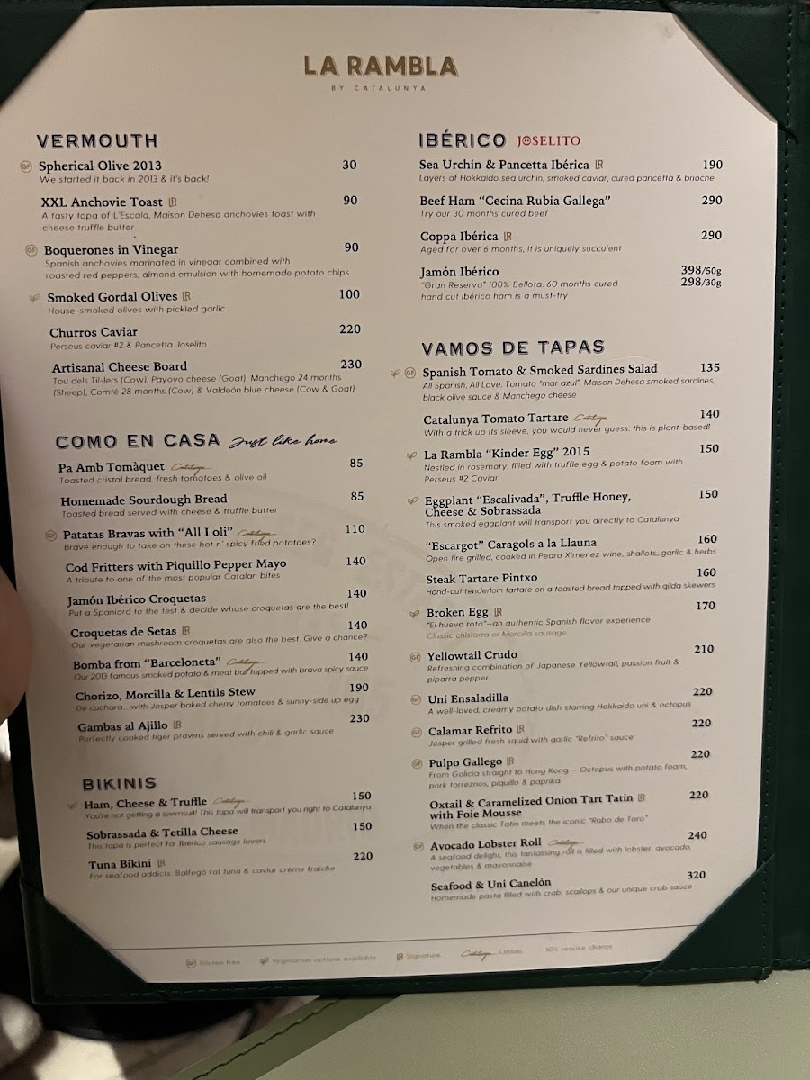 Menu La Rambla By Catalunya-3