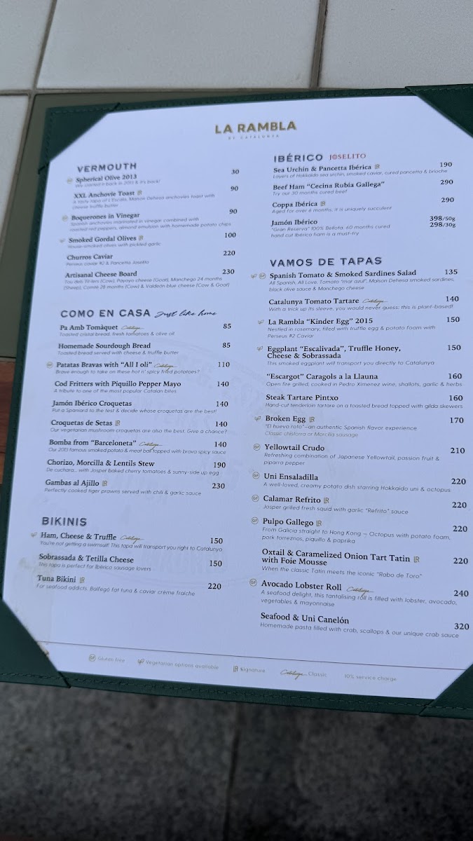 Menu La Rambla By Catalunya-4