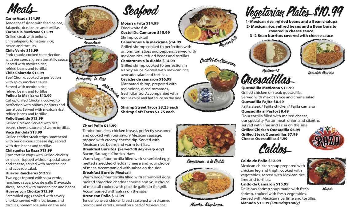 Menu La Raza Market And Taqueria-1