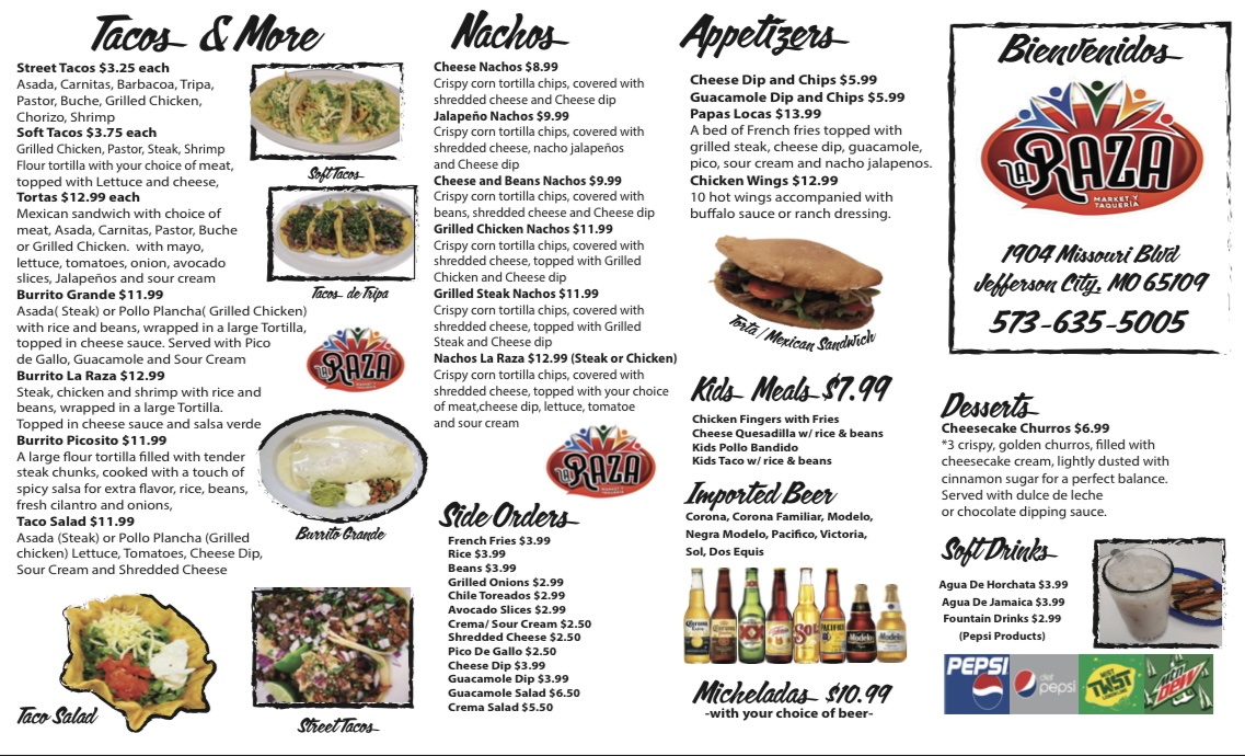 Menu La Raza Market And Taqueria-2