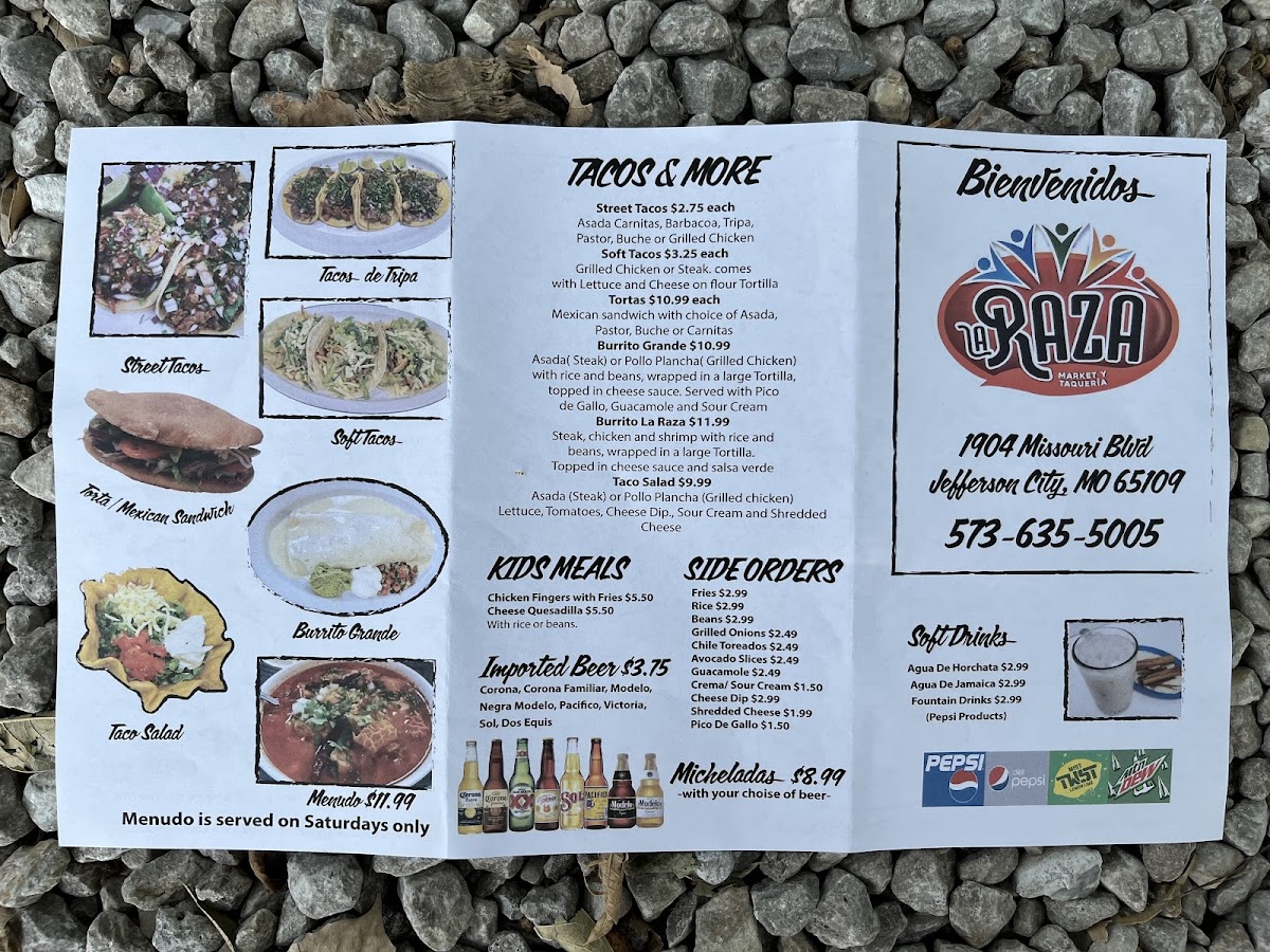 Menu La Raza Market And Taqueria-7