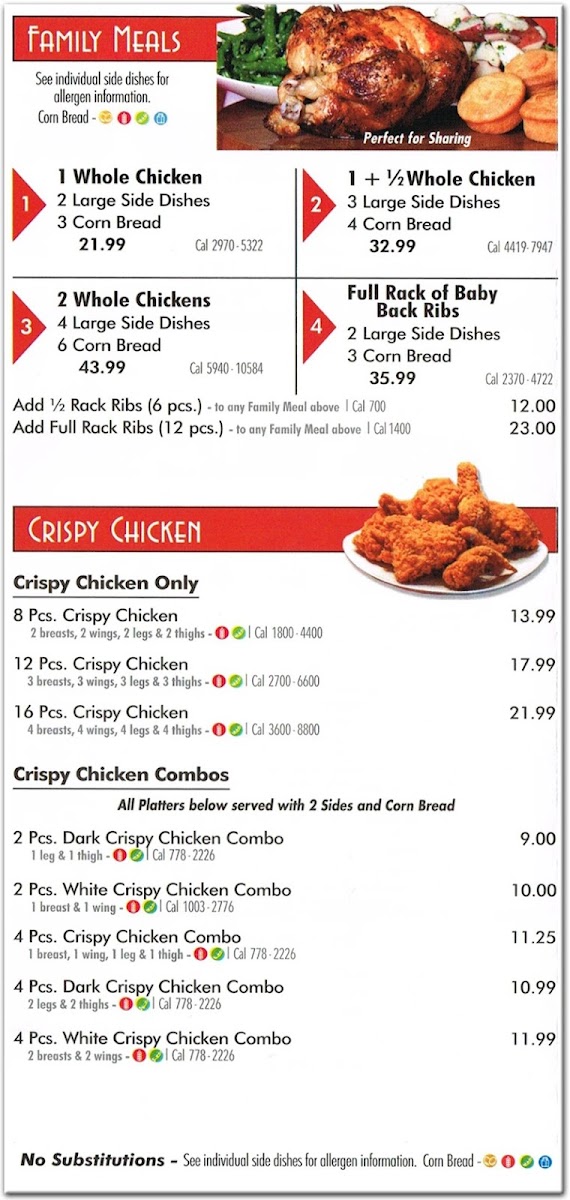 Menu La Rosa Chicken & Grill Restaurant - Hazlet-2