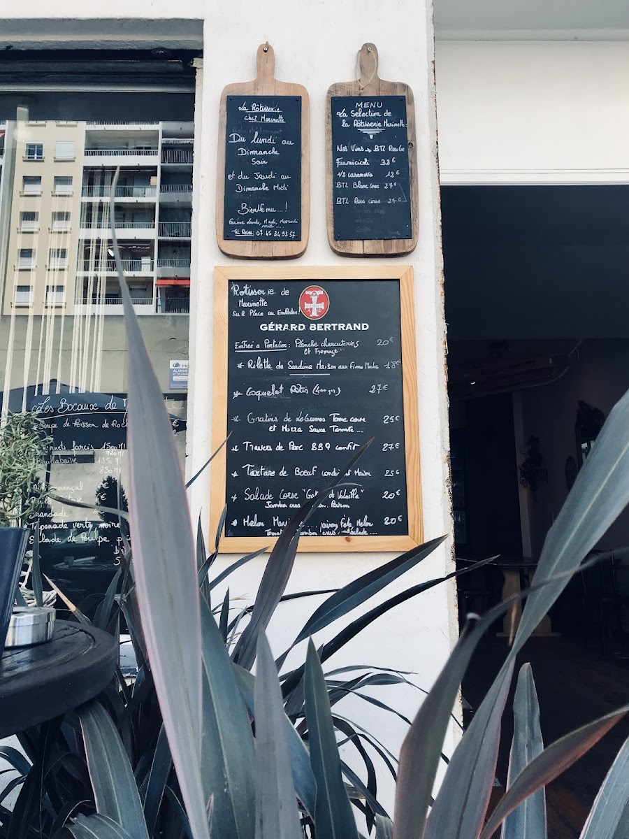Menu La Rôtisserie De Marinette-2