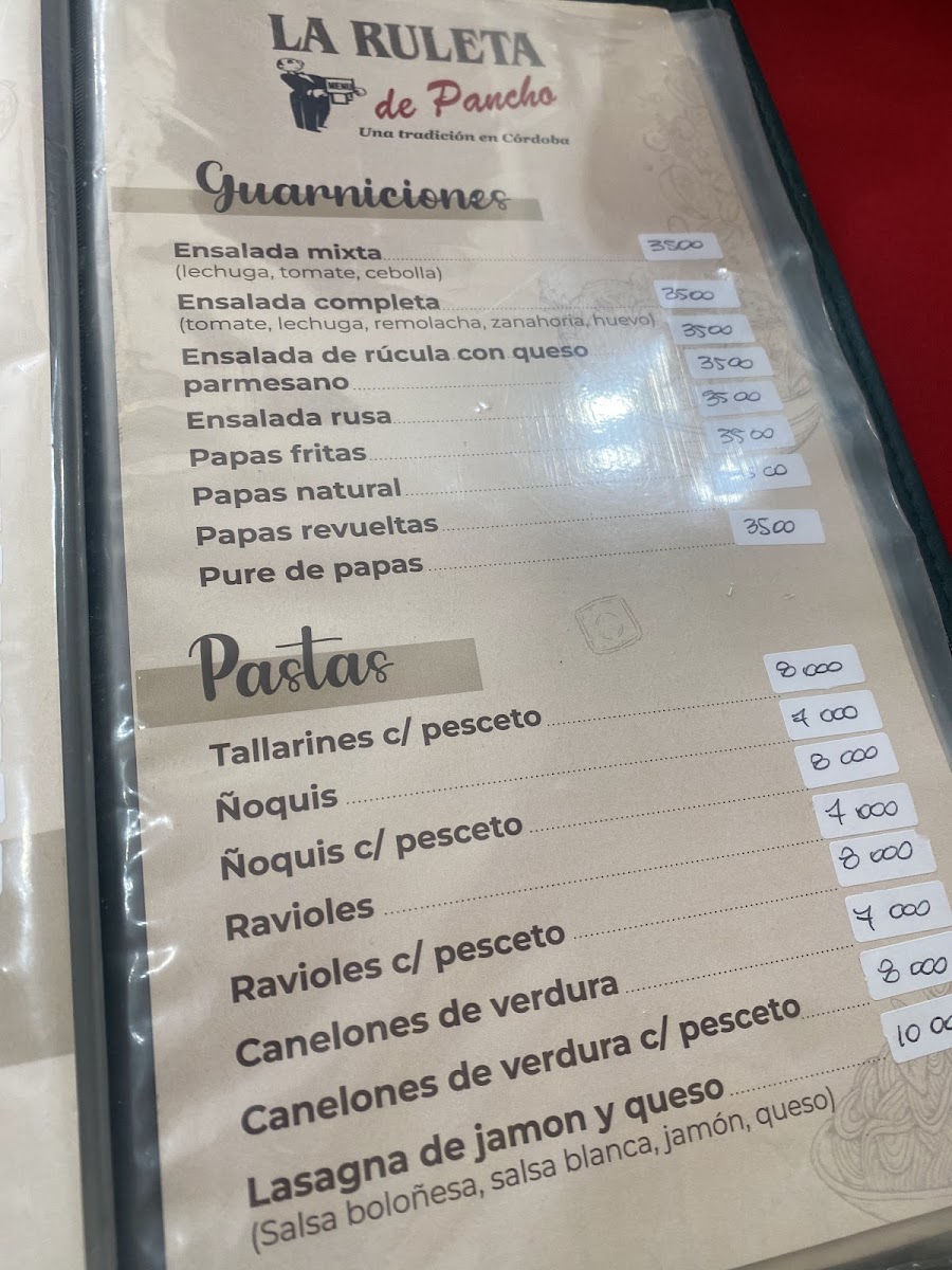 Menu La Ruleta De Pancho-5