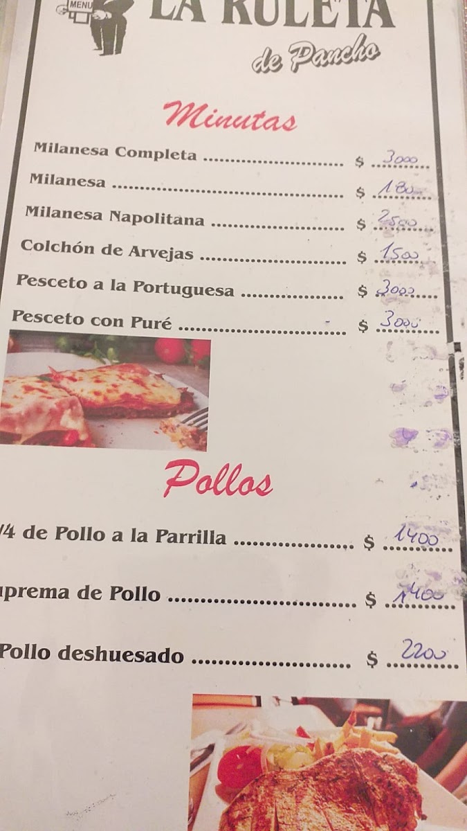 Menu La Ruleta De Pancho-7
