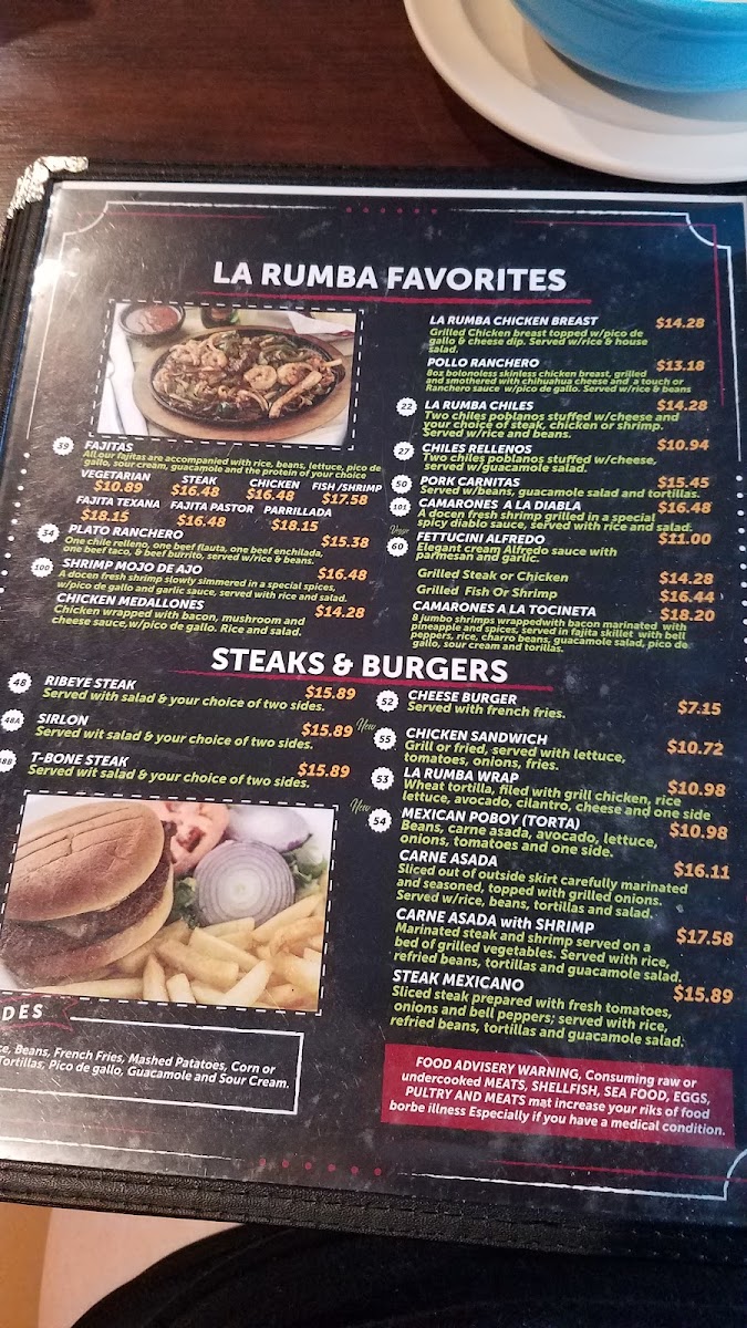 Menu La Rumba Mexican Restaurant-5