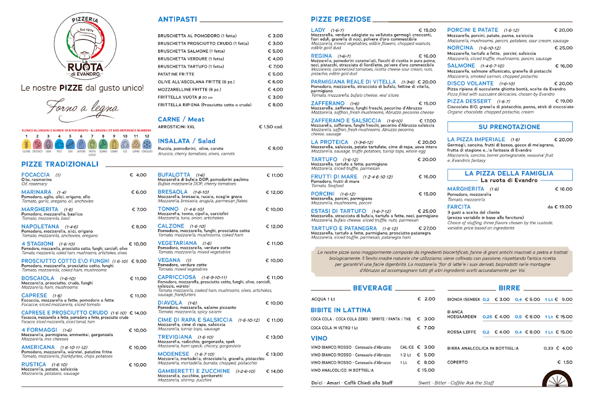 Menu La Ruota Di Evandro - Pizzeria-4