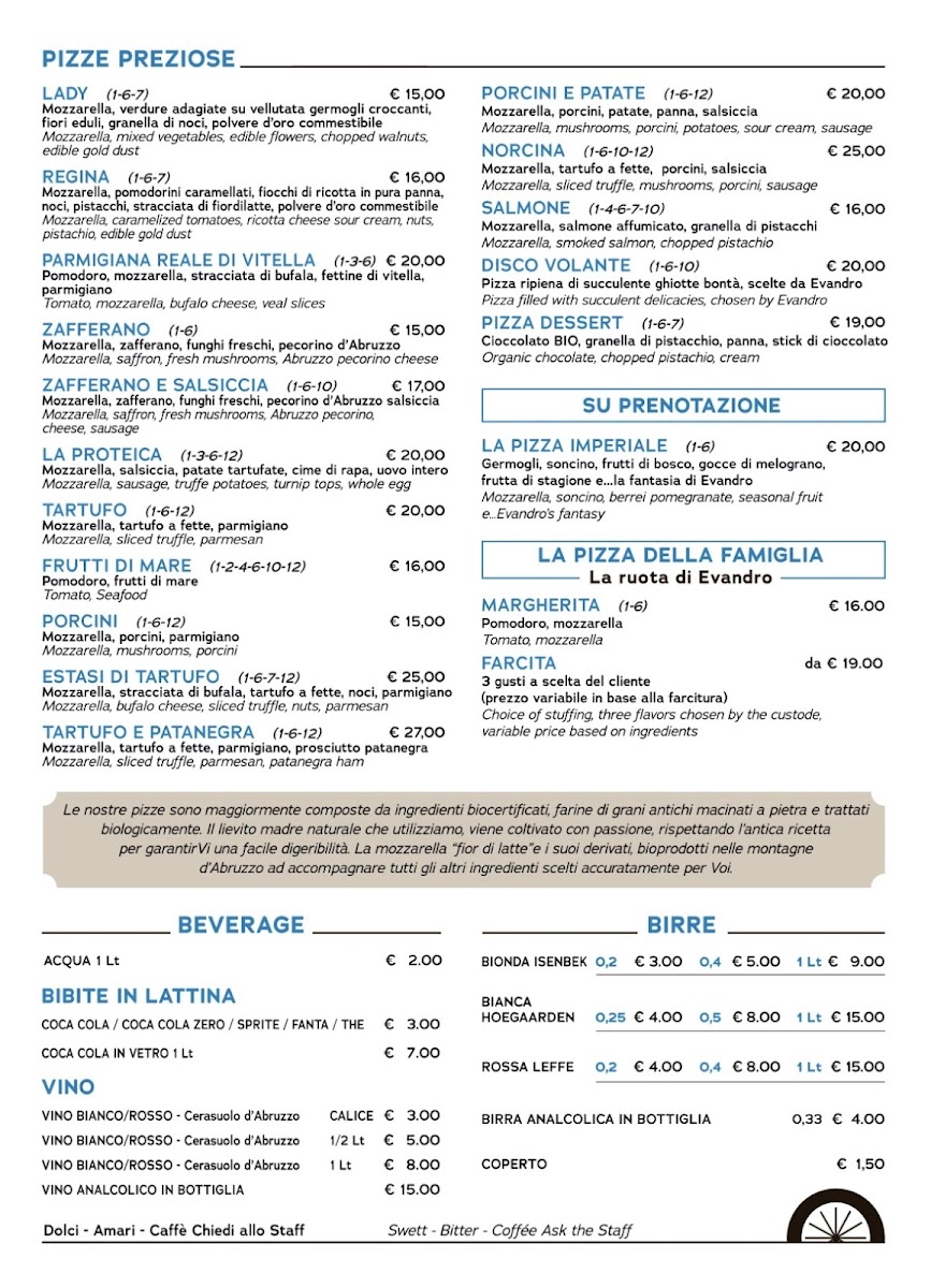 Menu La Ruota Di Evandro - Pizzeria-5