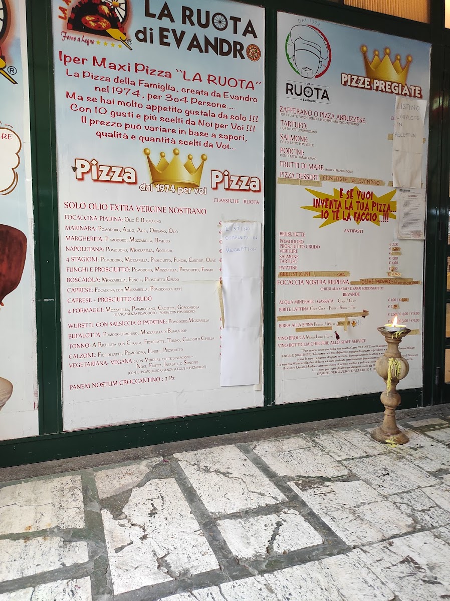 Menu La Ruota Di Evandro - Pizzeria-7
