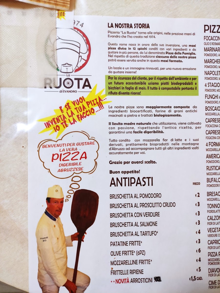 Menu La Ruota Di Evandro - Pizzeria-8