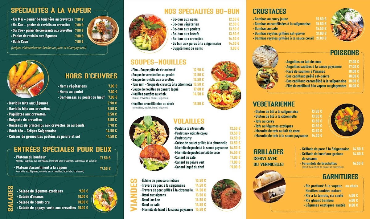Menu La Saïgonnaise-1