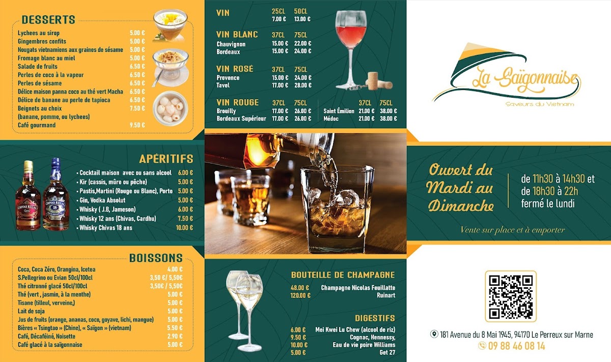 Menu La Saïgonnaise-2