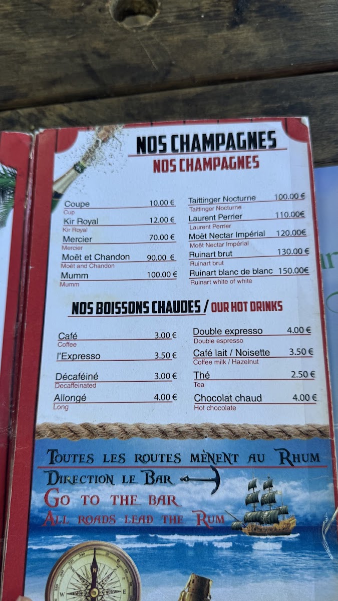 Menu La Salamandre Restaurant Plage-1